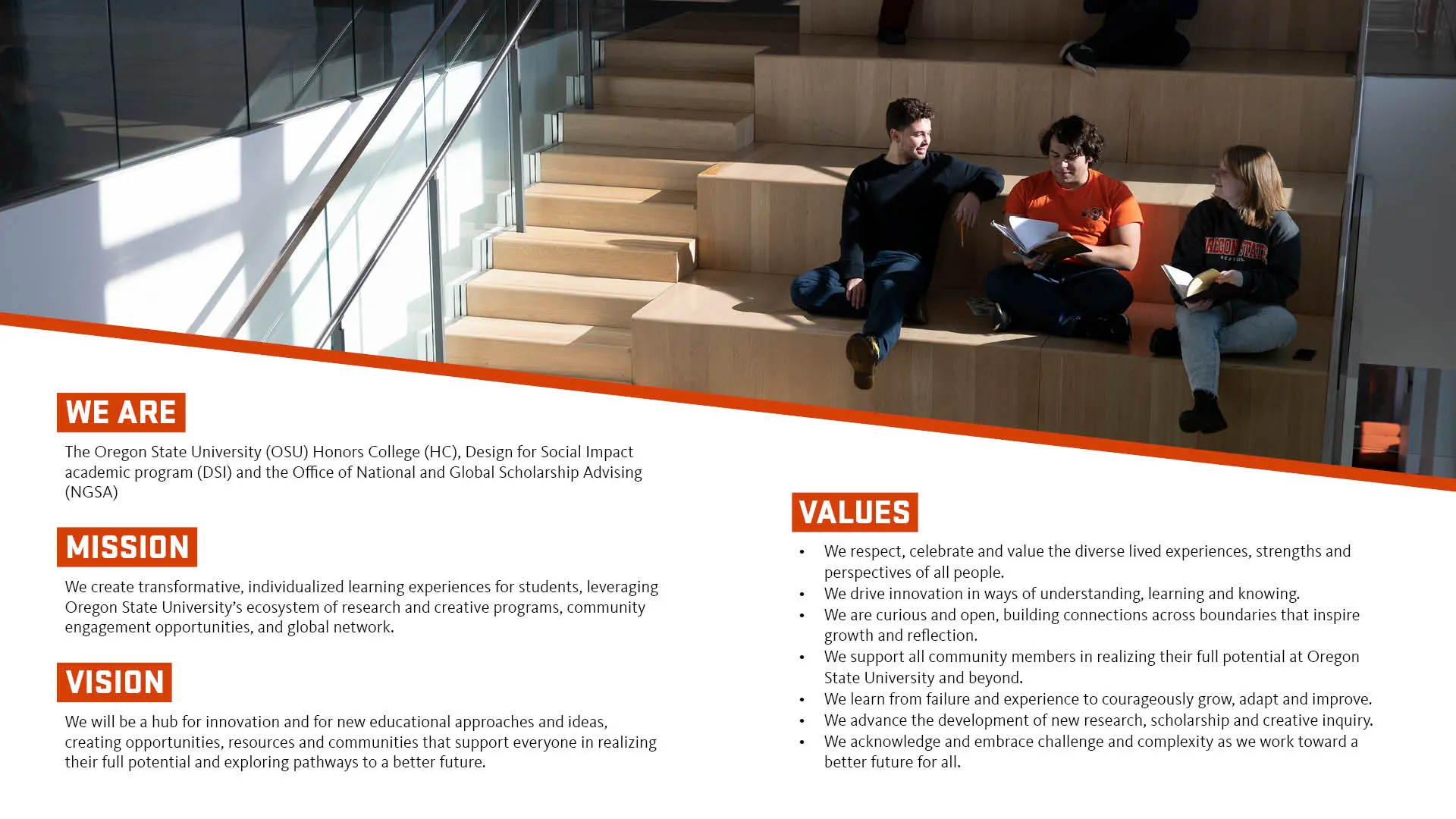Honors College Mission, Vision and Values