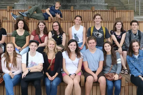 Amira Smith with her group for the HC London trip